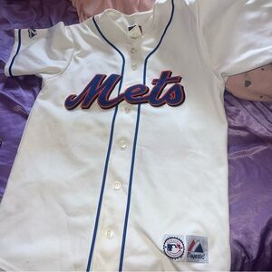 Majestic Mets White Jersey